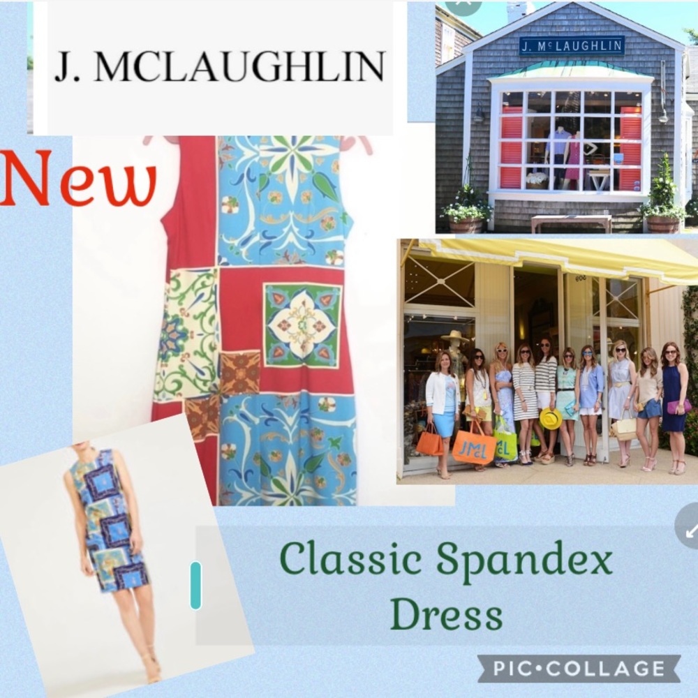 J.mclaughlin flowery patterned sheath sleeveless dress